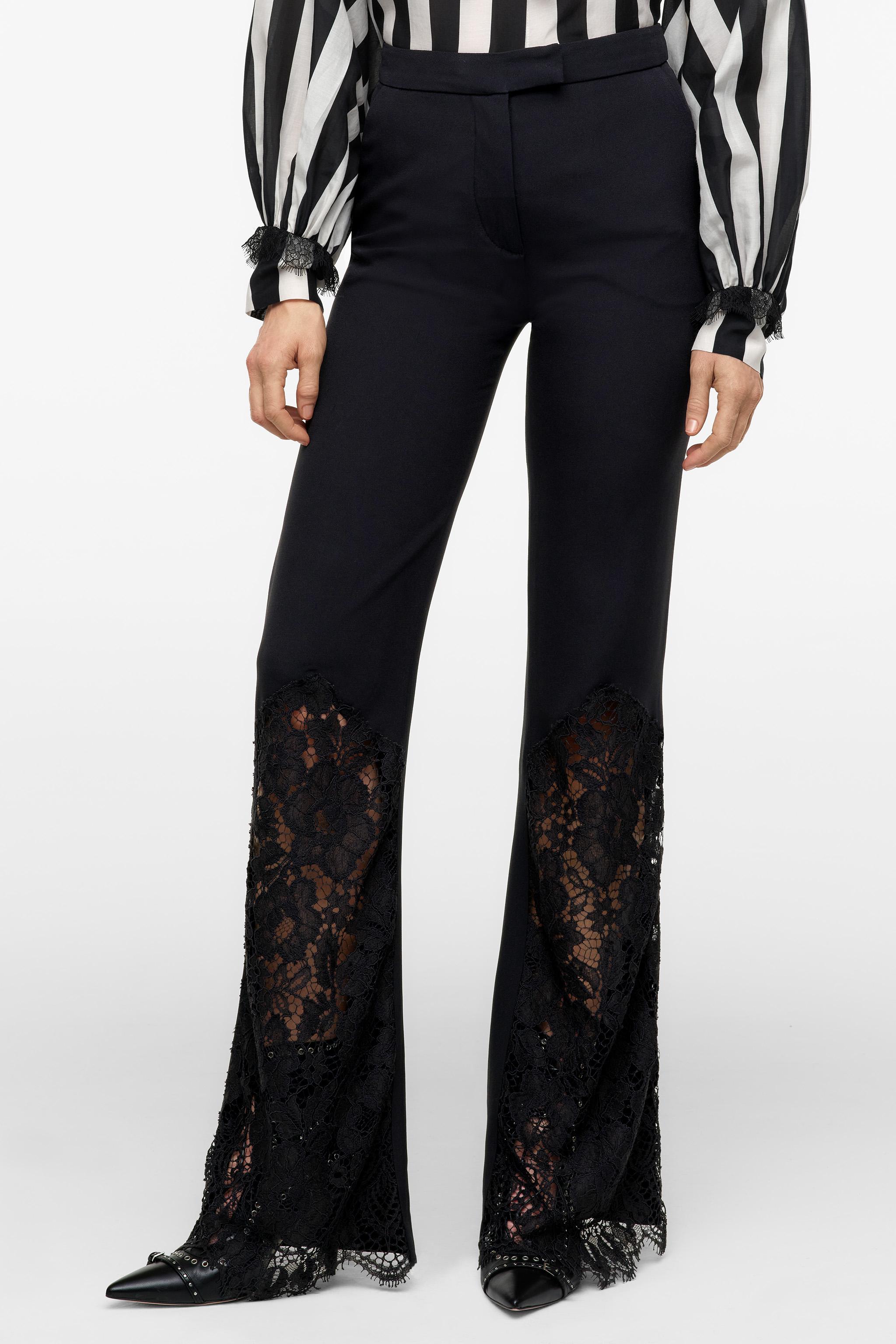 Lace trousers zara best sale